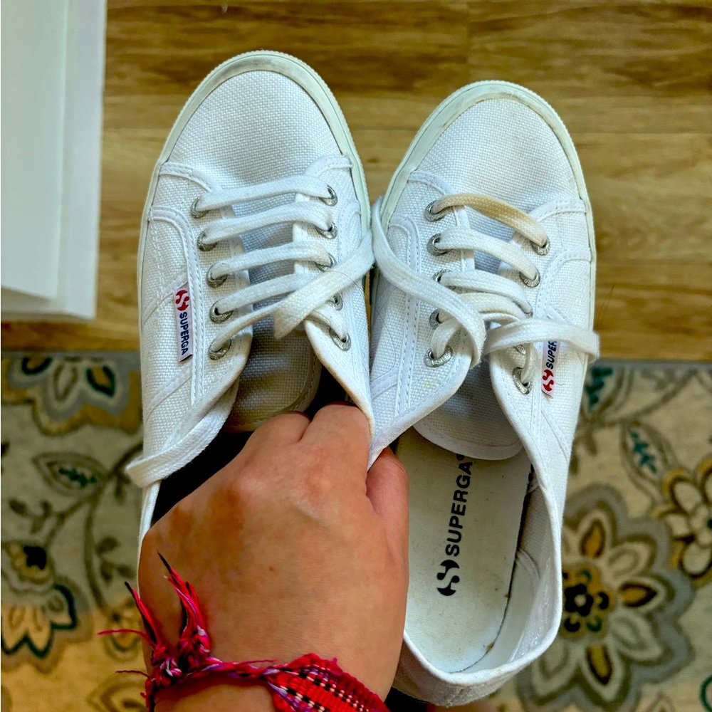 White Superga Sneakers Size 7